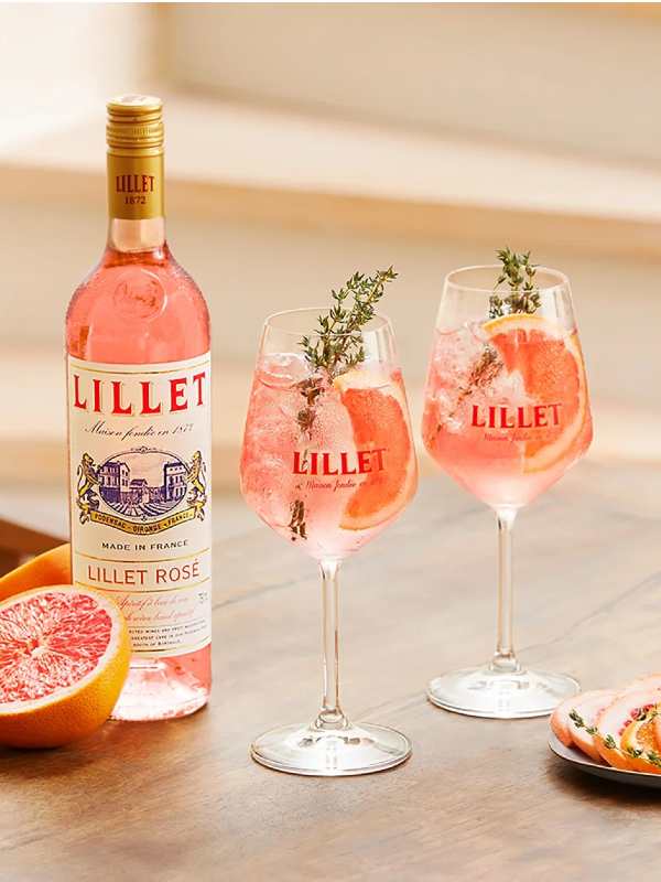 Lillet Rose 17% Vol. 0,75l aperitiv na bazi vina — Vivat fina vina