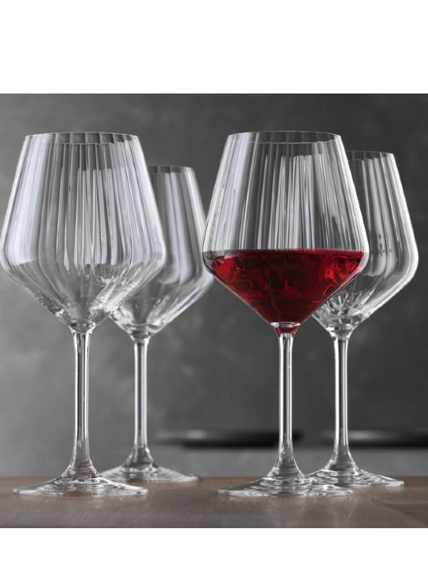 SPIEGELAU, LIFESTYLE BURGUNDY GLASS SET 4 ČAŠE 3w